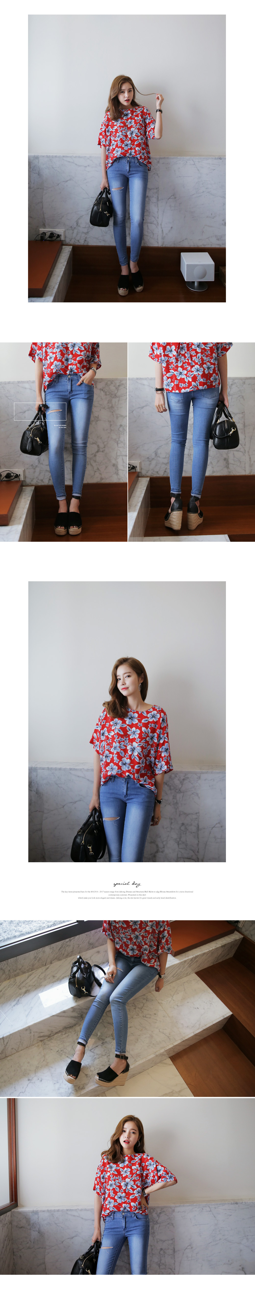 カッティングポイントスキニーデニムパンツ・全2色 | DHOLIC | 詳細画像9