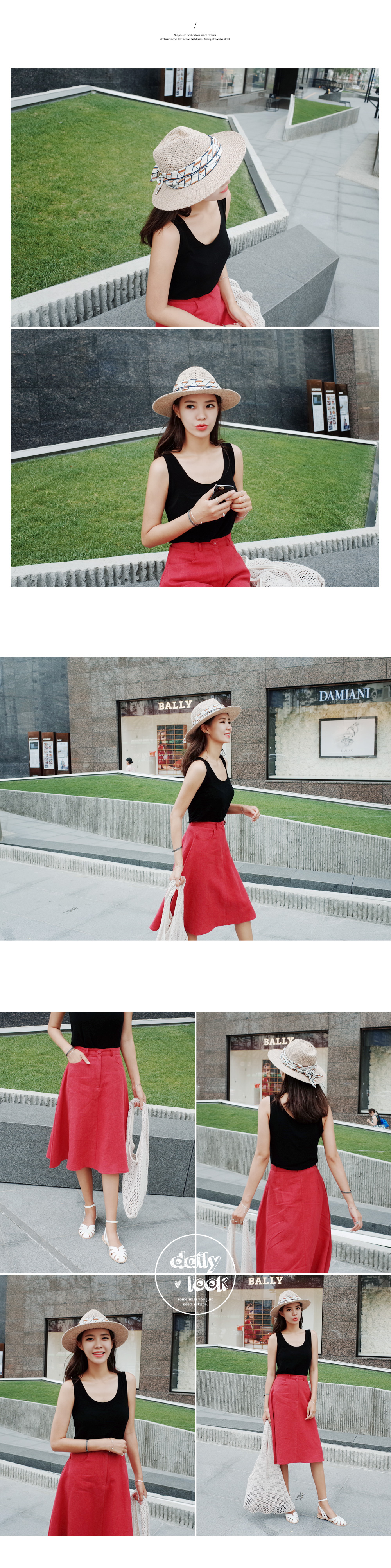 カットアウトアンクルストラップフラットサンダル・全3色 | DHOLIC | 詳細画像8