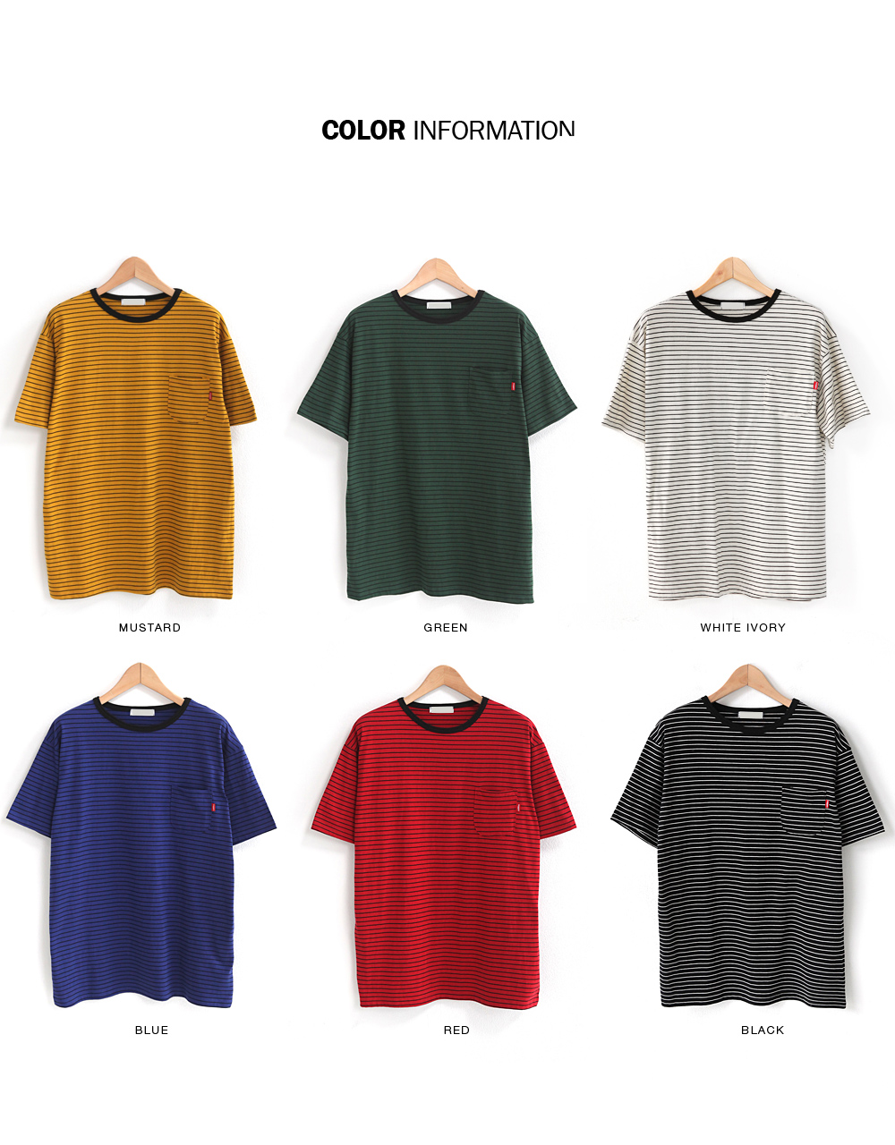 6COLORSピンボーダーTシャツ・全6色 | 詳細画像2