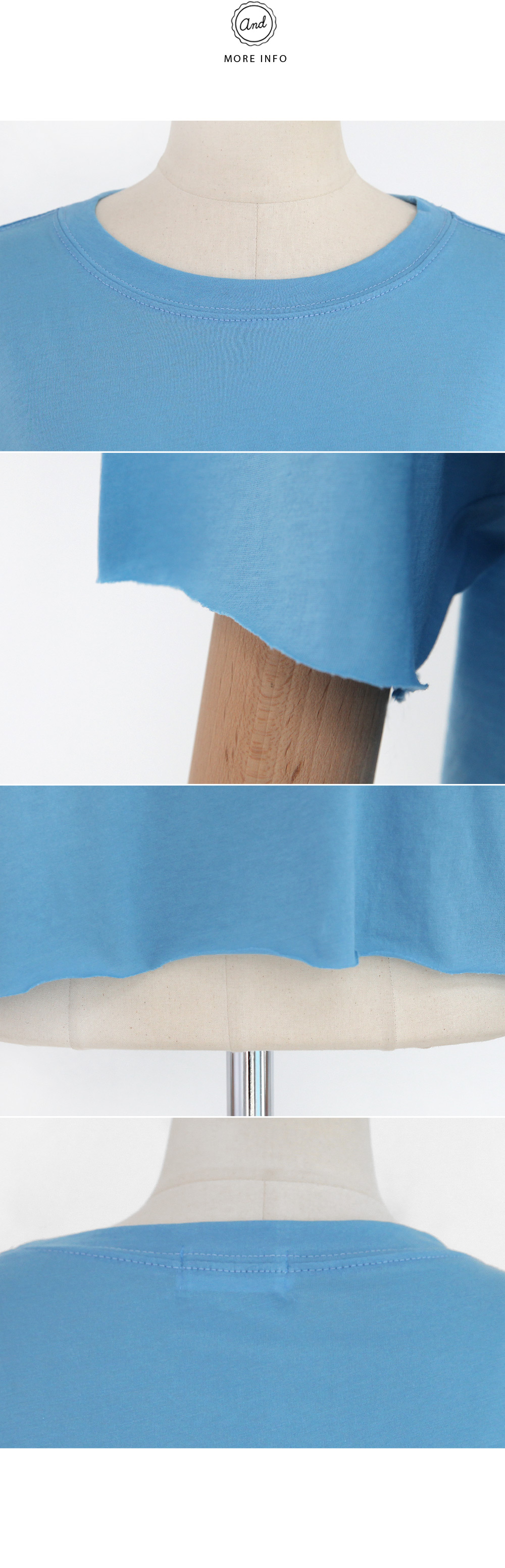フレイドヘムクロップドTシャツ・全5色 | DHOLIC | 詳細画像12