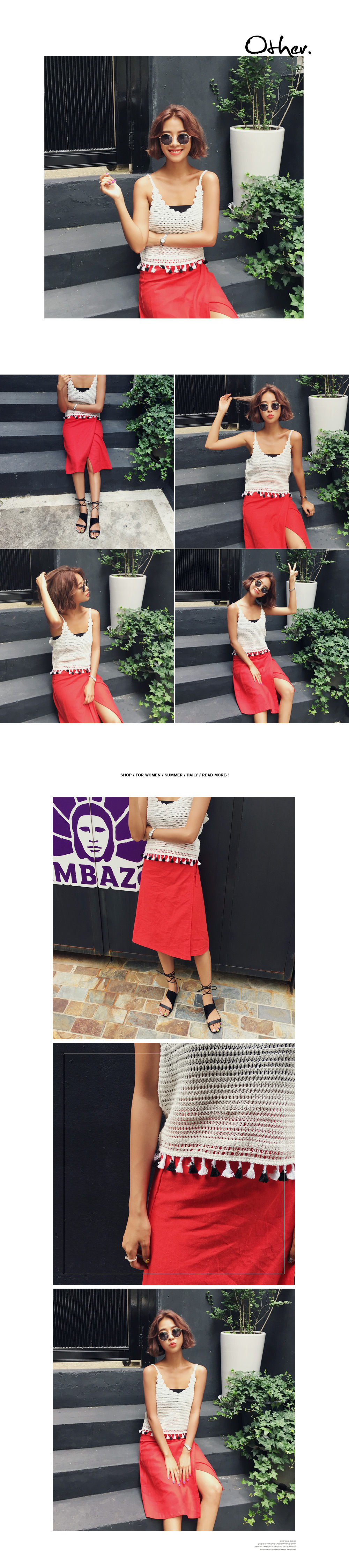 カットアウトグラディエーターサンダル・全2色 | DHOLIC | 詳細画像6