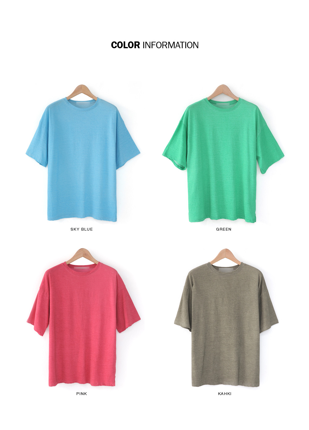 ソリッドカラーボクシーTシャツ・全4色 | 詳細画像2