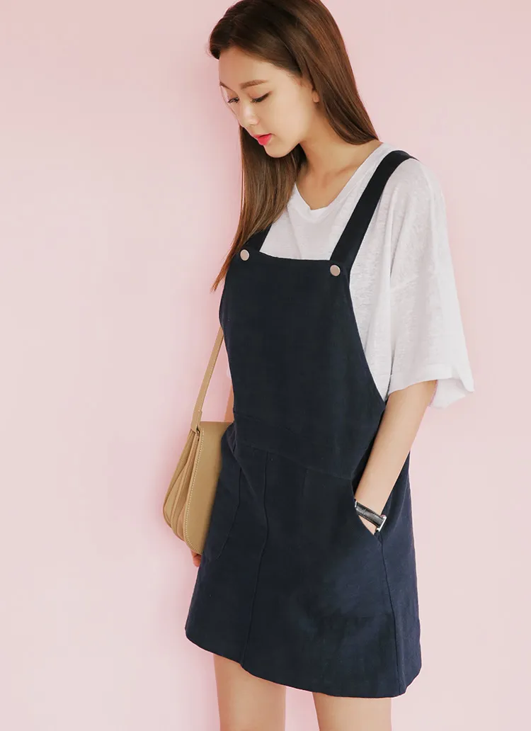 ミニマルサロペットスカート・全2色 | DHOLIC | 詳細画像1