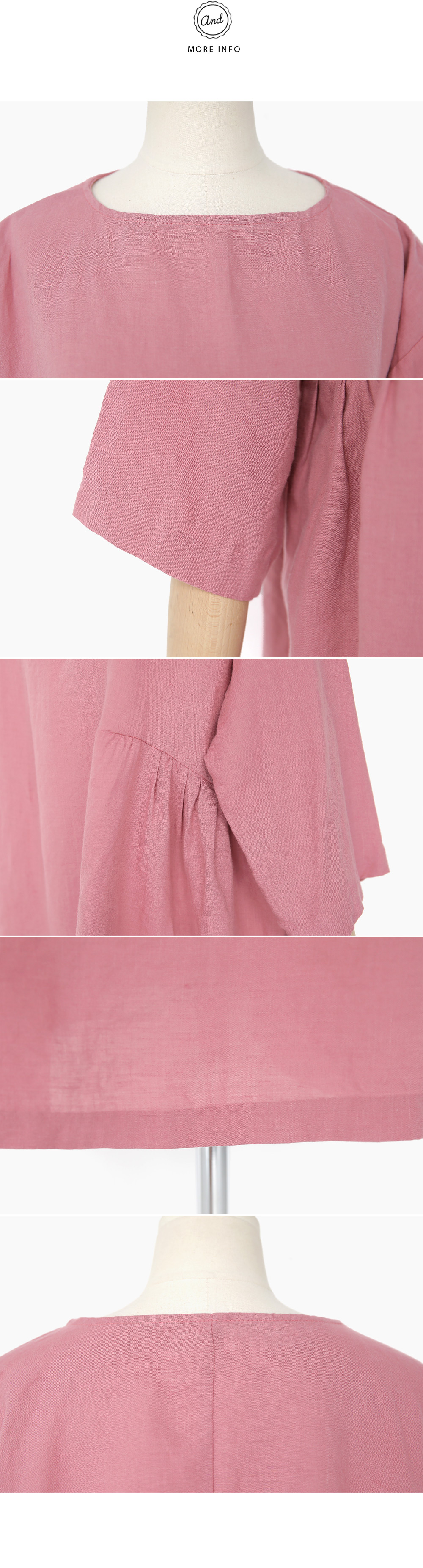 リネン素材オーバーサイズワンピース・全2色 | DHOLIC | 詳細画像7