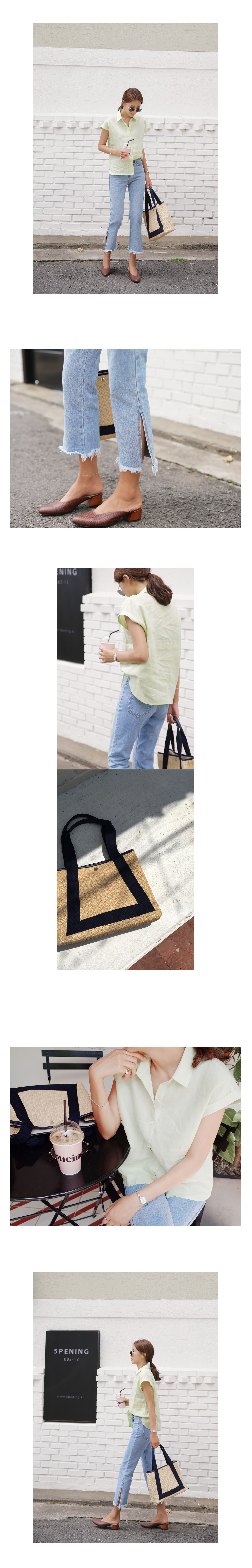 ユニークストロートートバッグ・全2色 | DHOLIC | 詳細画像3