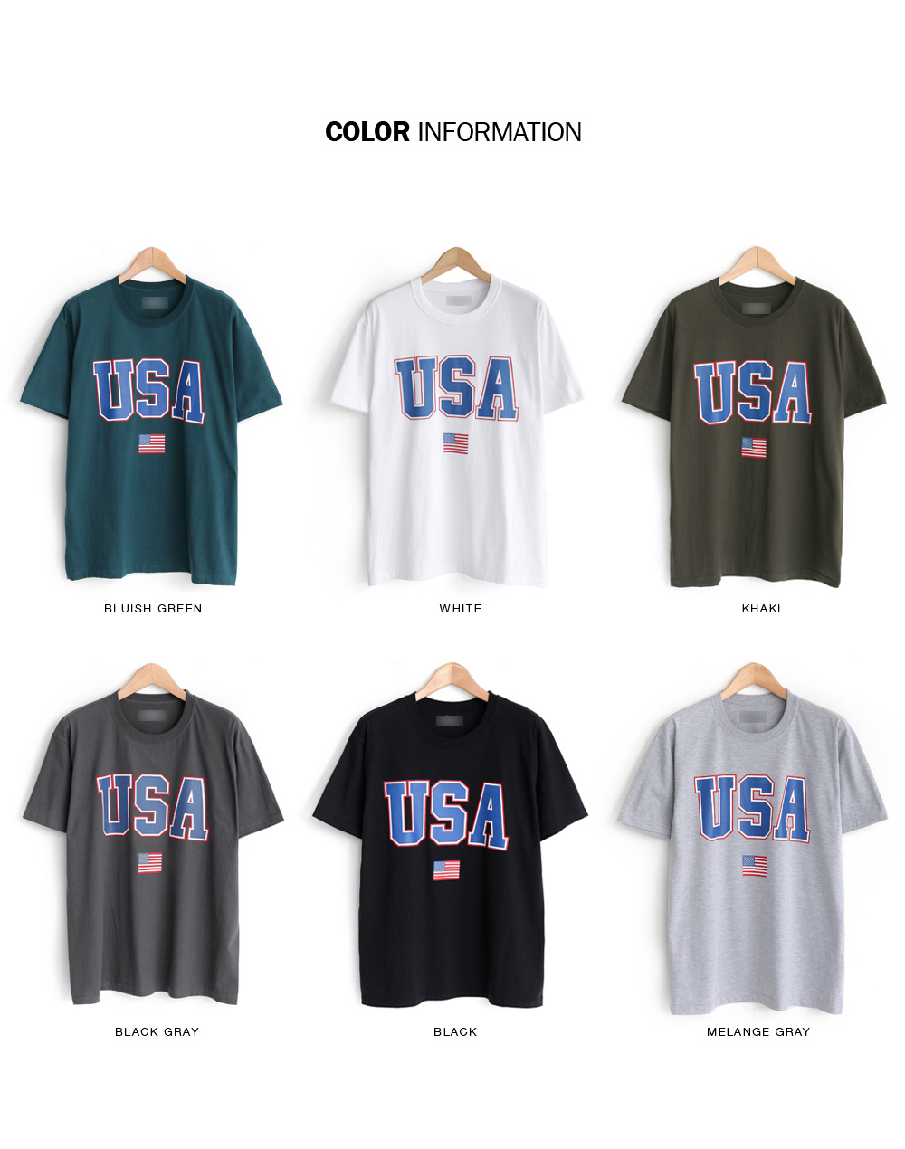 USAプリントTシャツ・全6色 | 詳細画像2