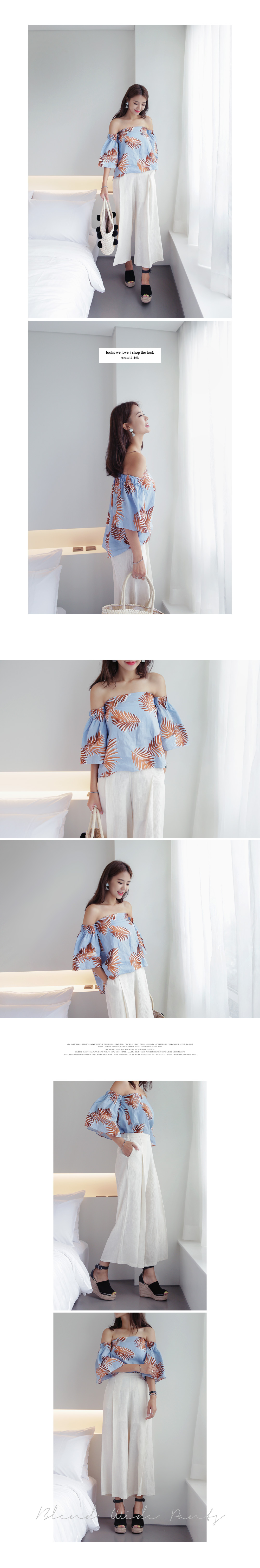 リネン混ハイウエストタックワイドパンツ・全2色 | DHOLIC | 詳細画像3