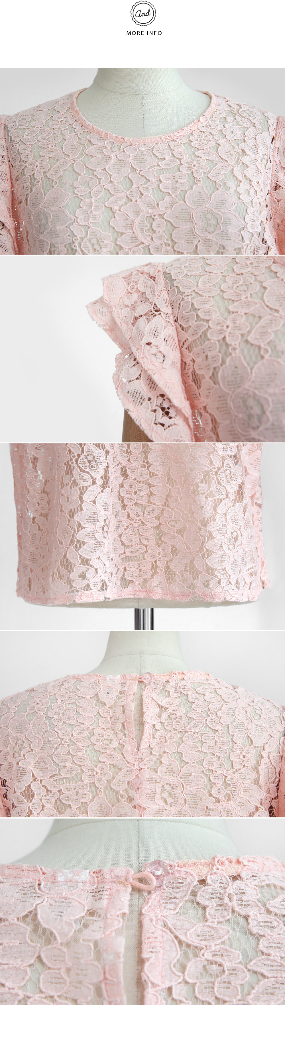 ティアードフリルレースブラウス・全3色 | DHOLIC | 詳細画像7