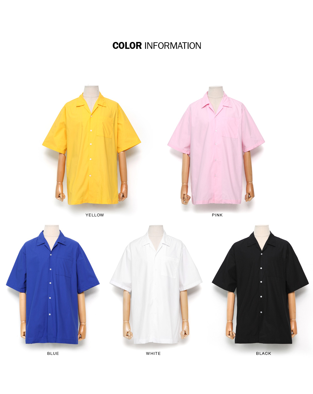 オープンカラーバックロゴパッチシャツ・全5色 | 詳細画像2