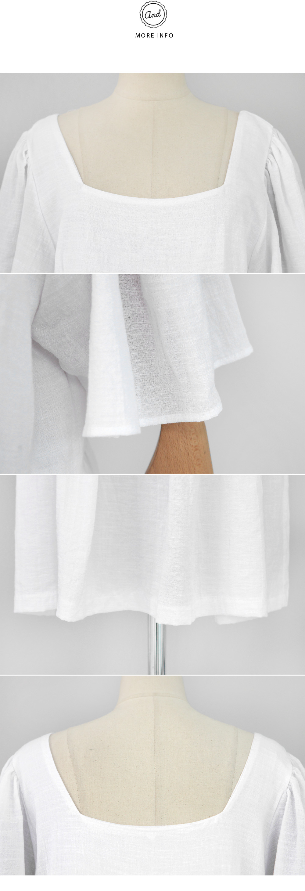 スクエアネックフレアワンピース・全2色 | DHOLIC | 詳細画像5