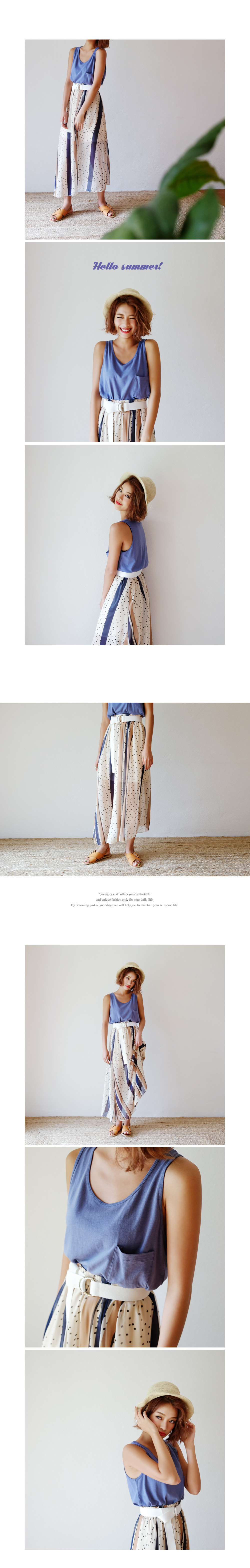 ワンポケットラウンドネックスリーブレス・全3色 | DHOLIC | 詳細画像2