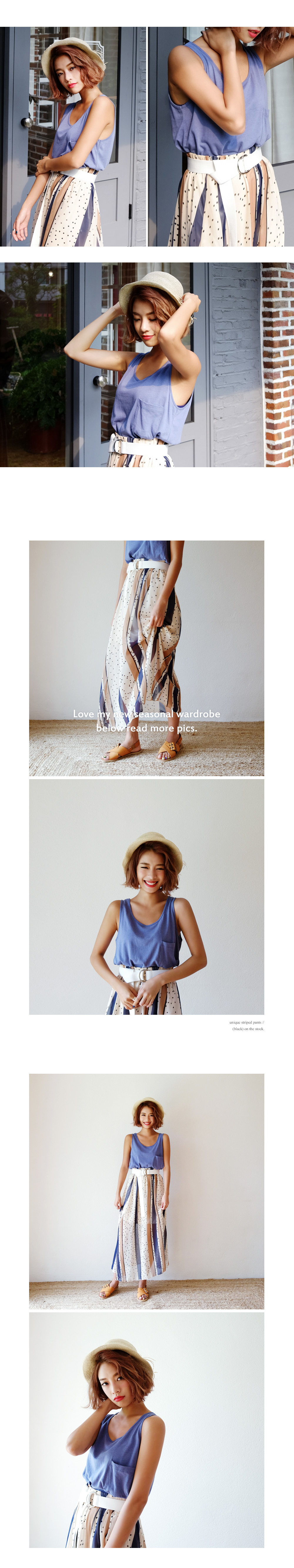 ワンポケットラウンドネックスリーブレス・全3色 | DHOLIC | 詳細画像3