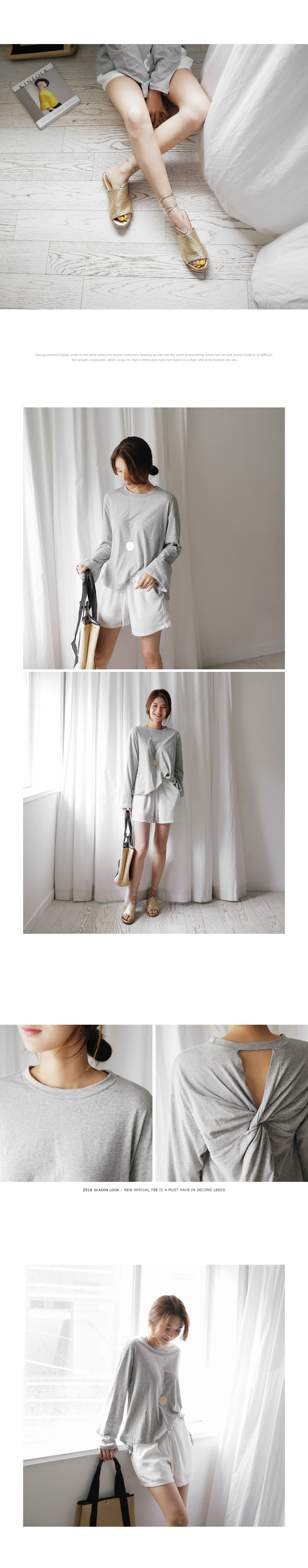 バックツイストロングスリーブTシャツ・全3色 | DHOLIC PLUS | 詳細画像3