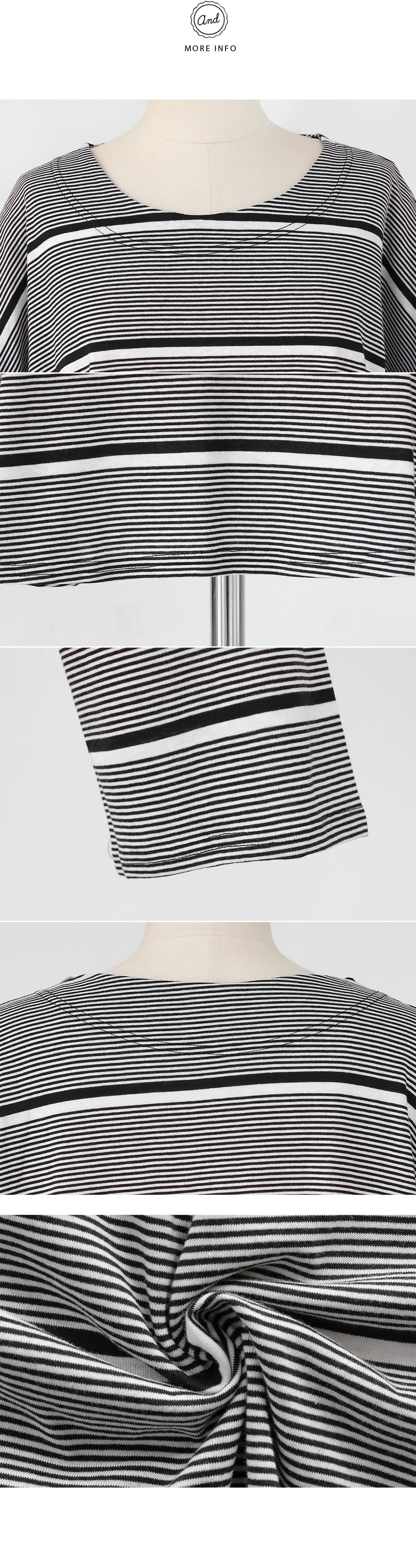 ワイドロングスリーブボーダーTシャツ・全1色 | DHOLIC | 詳細画像7