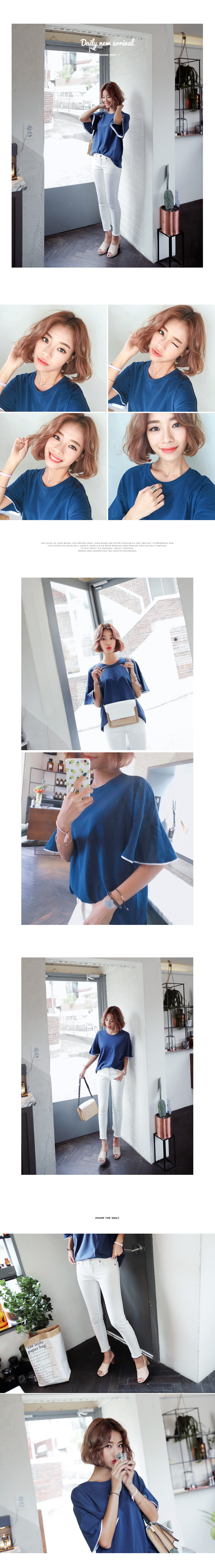 ラッフルスリーブTシャツ・全3色 | DHOLIC | 詳細画像2