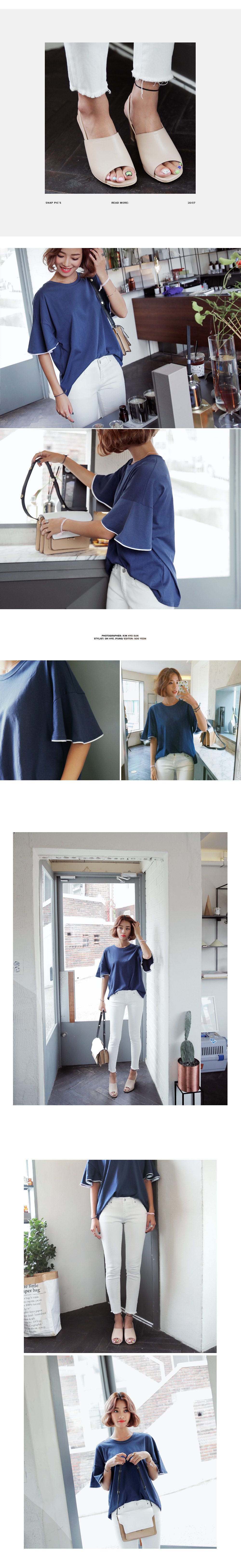 ラッフルスリーブTシャツ・全3色 | DHOLIC | 詳細画像3