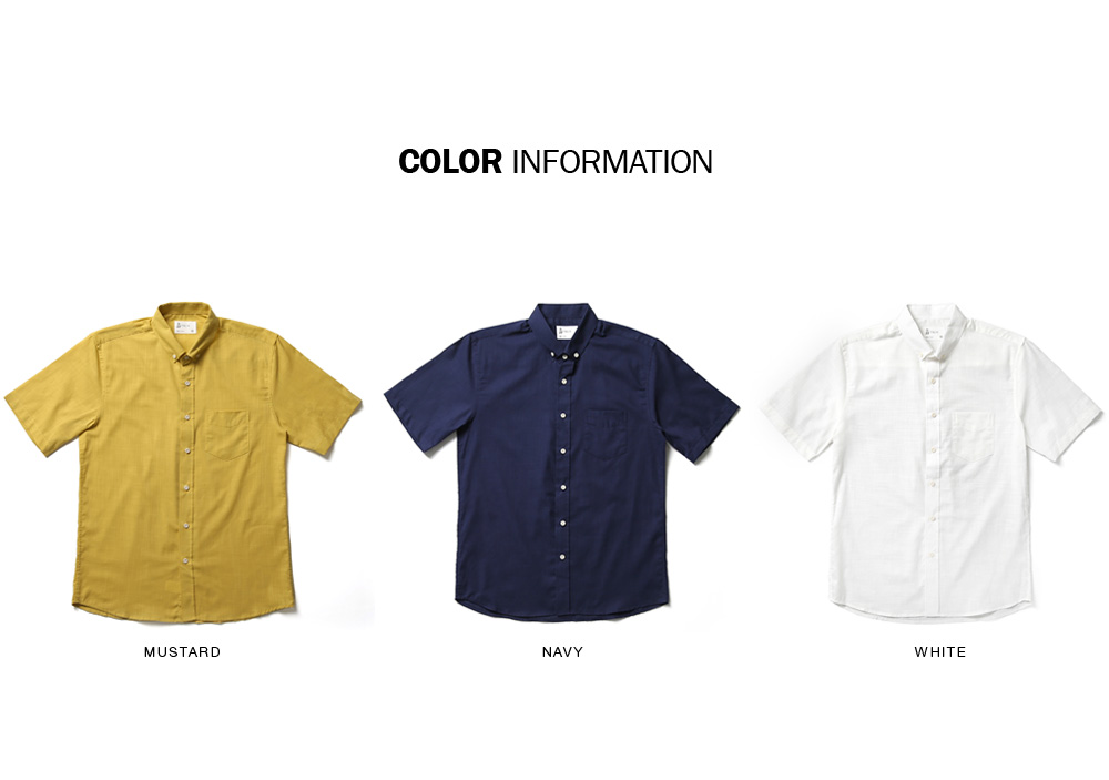 ボタンダウンコットンリネンシャツ・全3色 | 詳細画像2