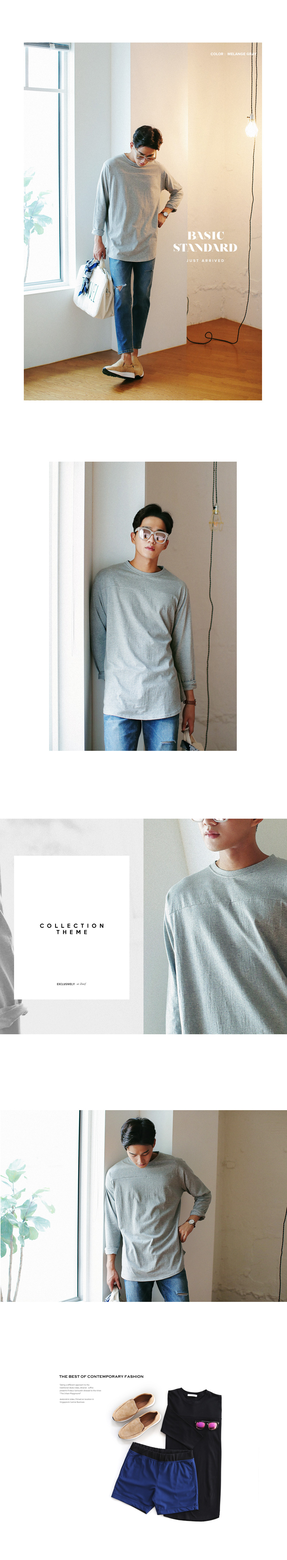 ラウンドヘムコットンTシャツ･全3色 | 詳細画像3