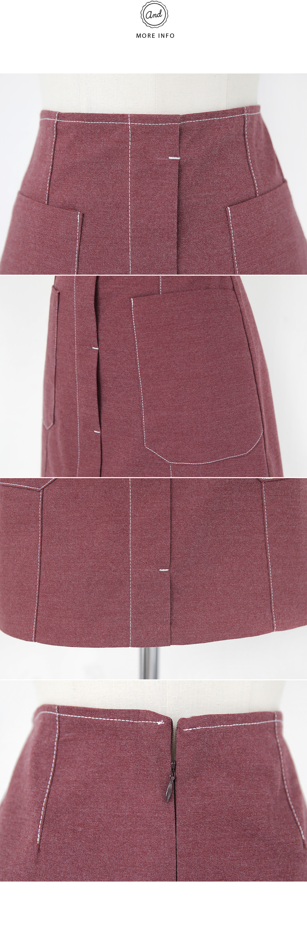 ビックポケットステッチスカート・全2色 | DHOLIC | 詳細画像9