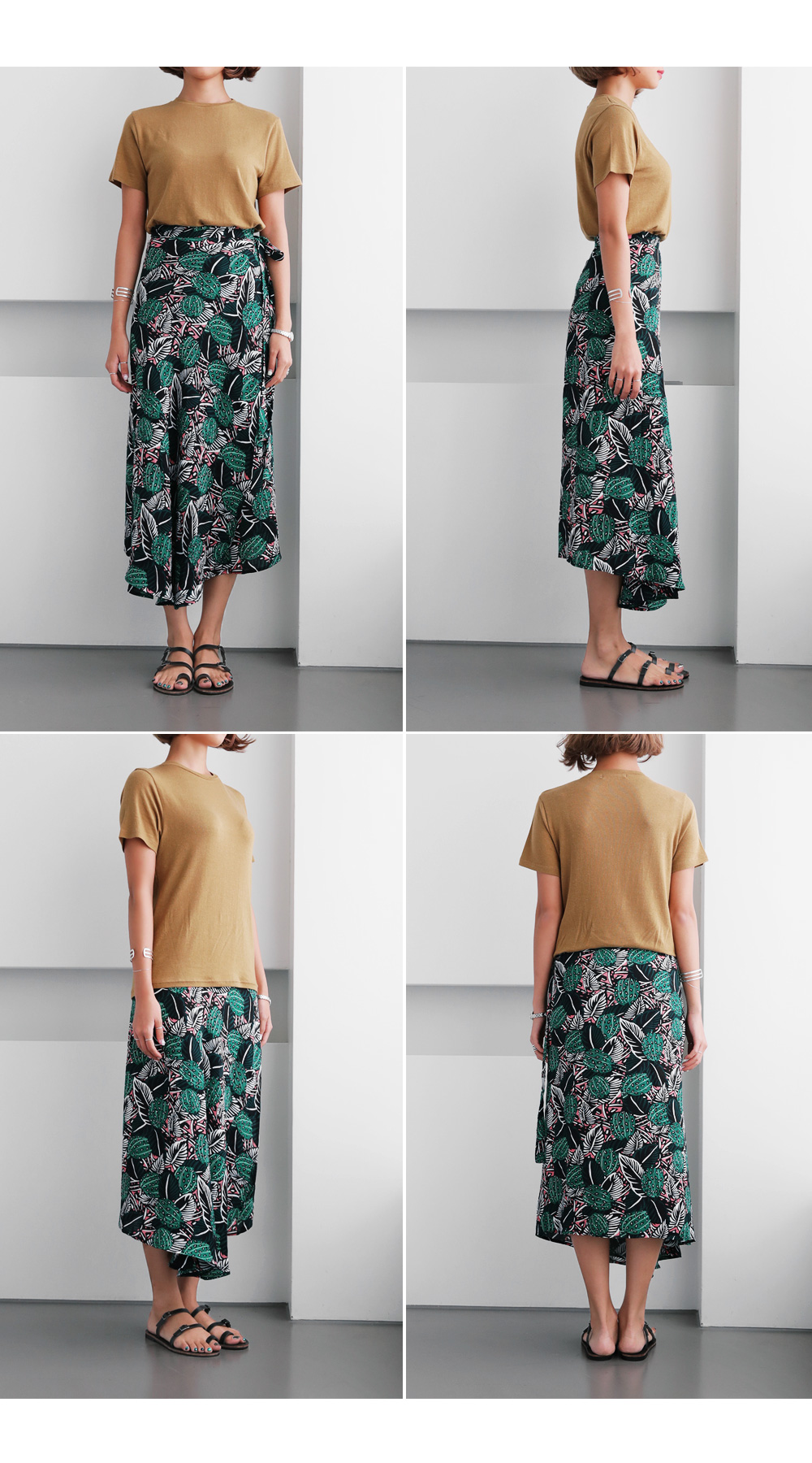 2TYPEパターンロングラップスカート・全2色 | DHOLIC | 詳細画像6