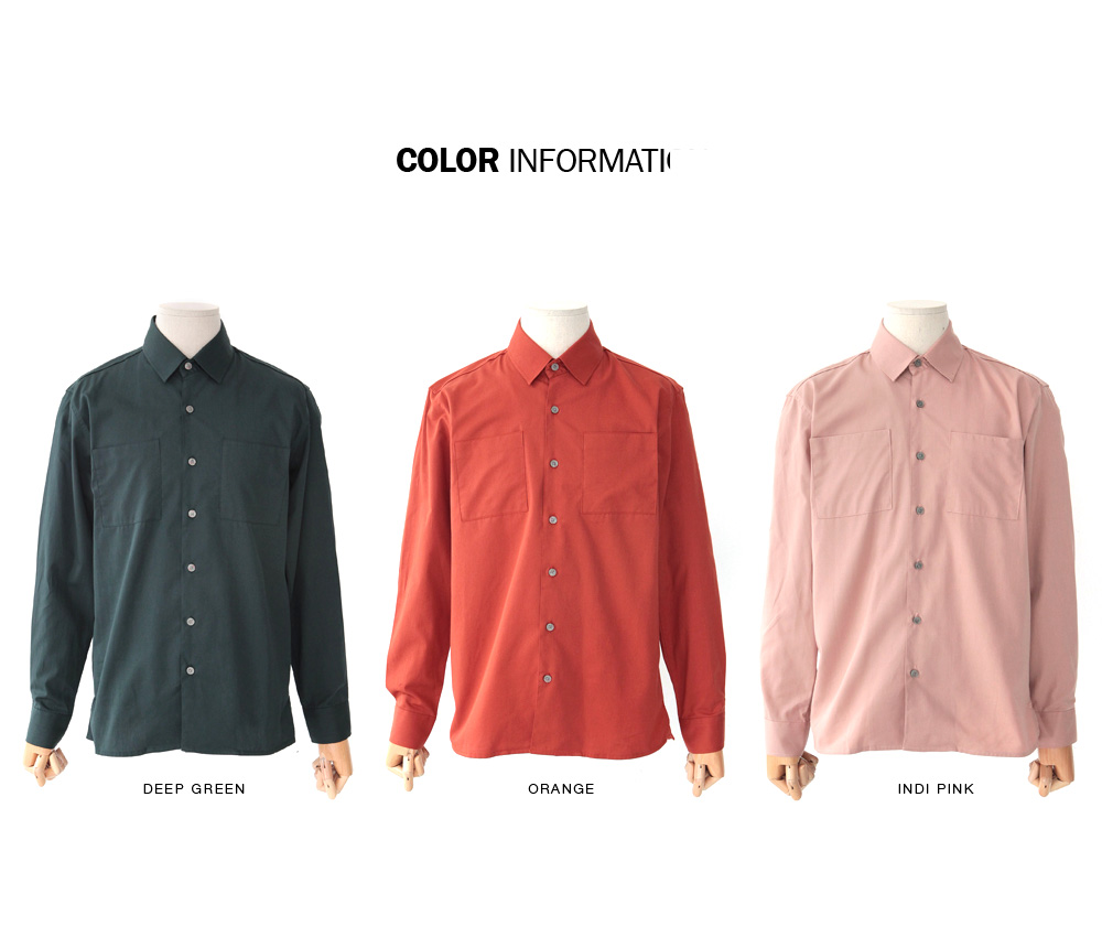 3COLORSベーシックワークシャツ・全3色 | 詳細画像2