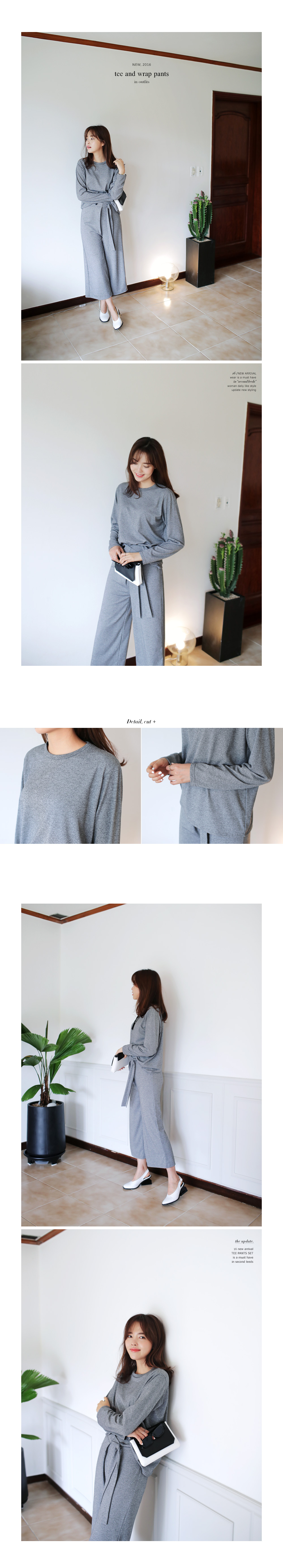 ロングスリーブTシャツ&ストラップワイドパンツSET・全3色 | DHOLIC PLUS | 詳細画像3