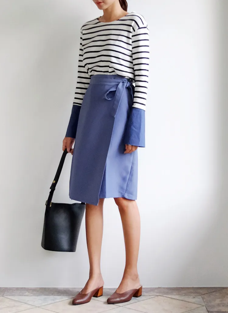 ベーシックラップミディスカート・全3色 | DHOLIC | 詳細画像1