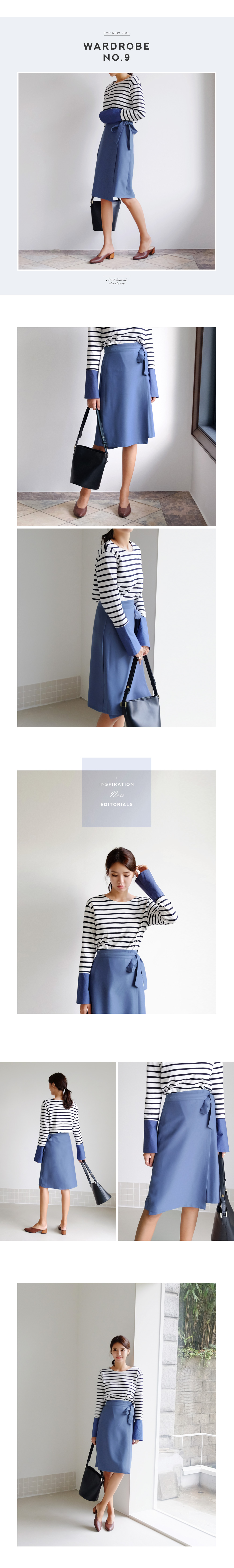 ベーシックラップミディスカート・全3色 | DHOLIC | 詳細画像2