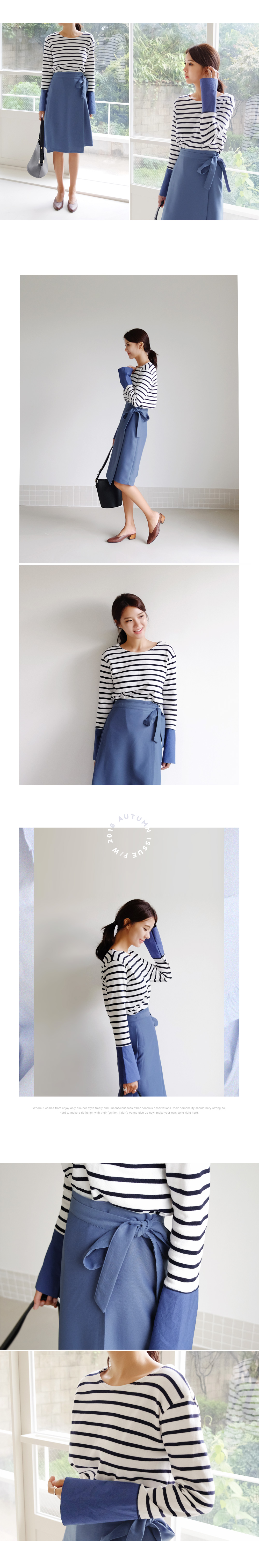 ベーシックラップミディスカート・全3色 | DHOLIC | 詳細画像4