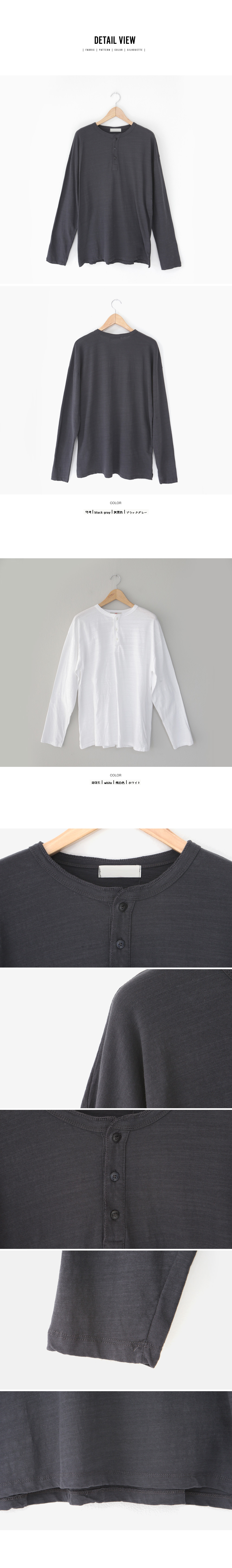 ヘンリーネックロングスリーブTシャツ・全2色 | 詳細画像6