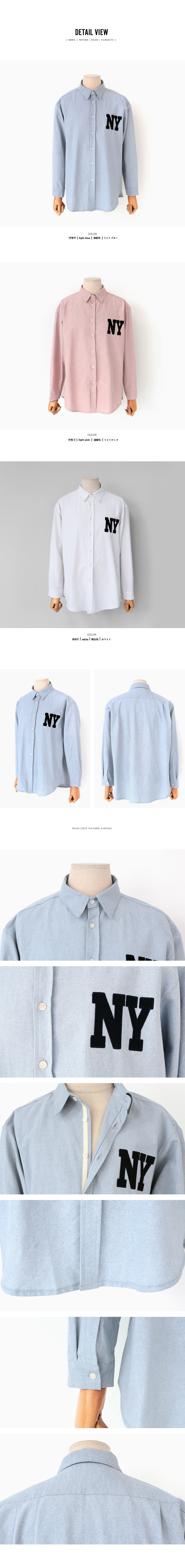 NYパッチオーバーサイズシャツ・全3色 | 詳細画像5
