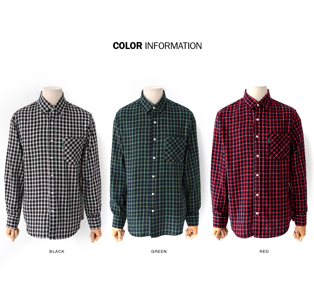 3COLORSチェックシャツ・全3色 | 詳細画像2
