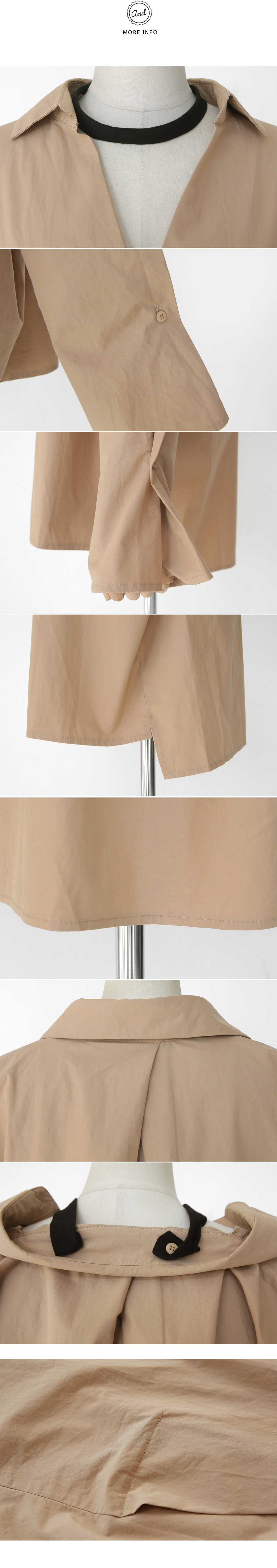 チョーカーネックスキッパーシャツ・全2色 | DHOLIC | 詳細画像9