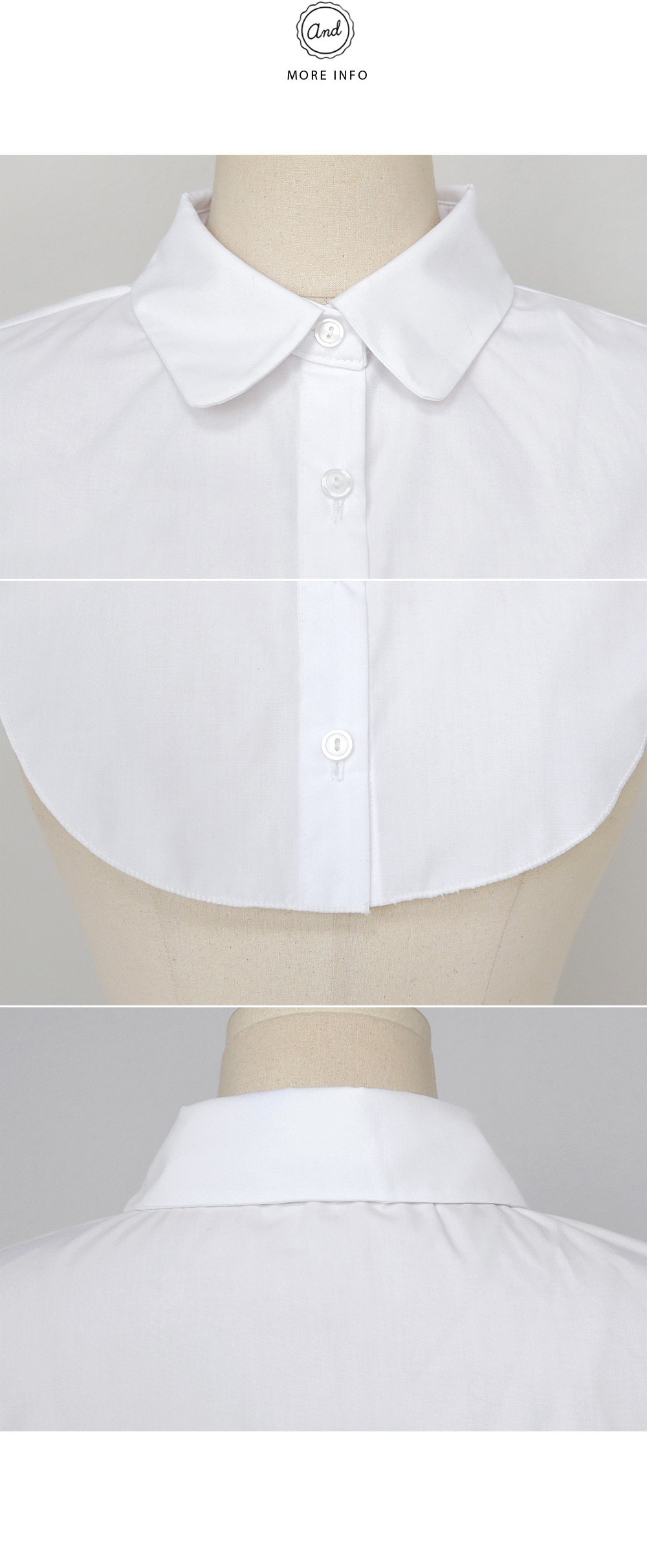 ホワイトカラーつけ襟・全1色 | DHOLIC | 詳細画像6