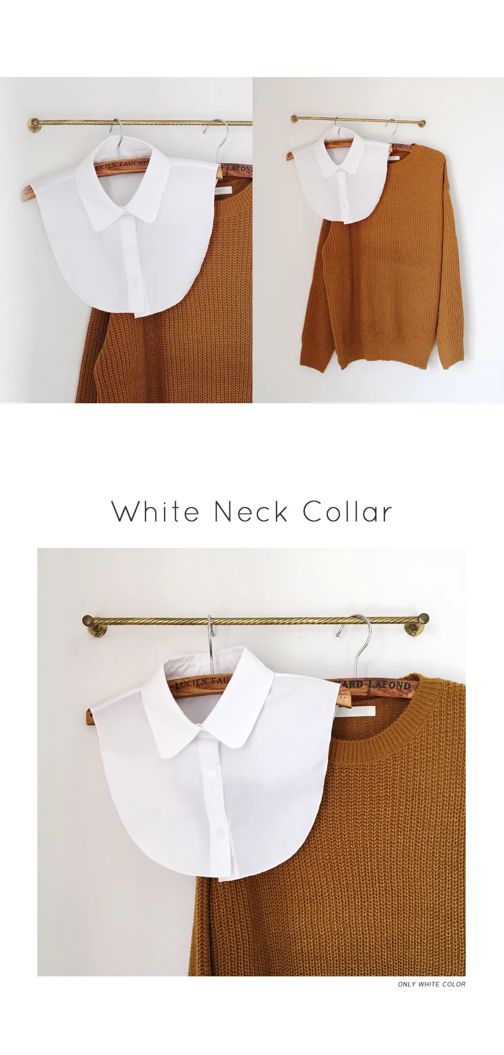 ホワイトカラーつけ襟・全1色 | DHOLIC | 詳細画像2