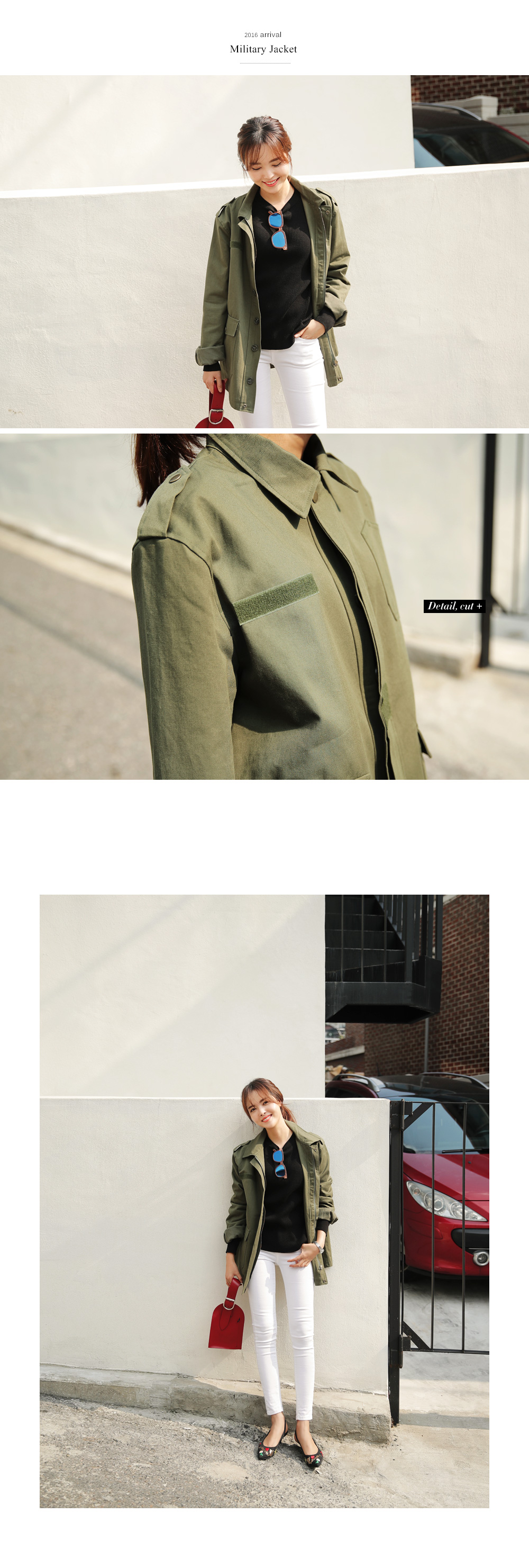 オーバーサイズミリタリージャケット・全2色 | DHOLIC PLUS | 詳細画像4
