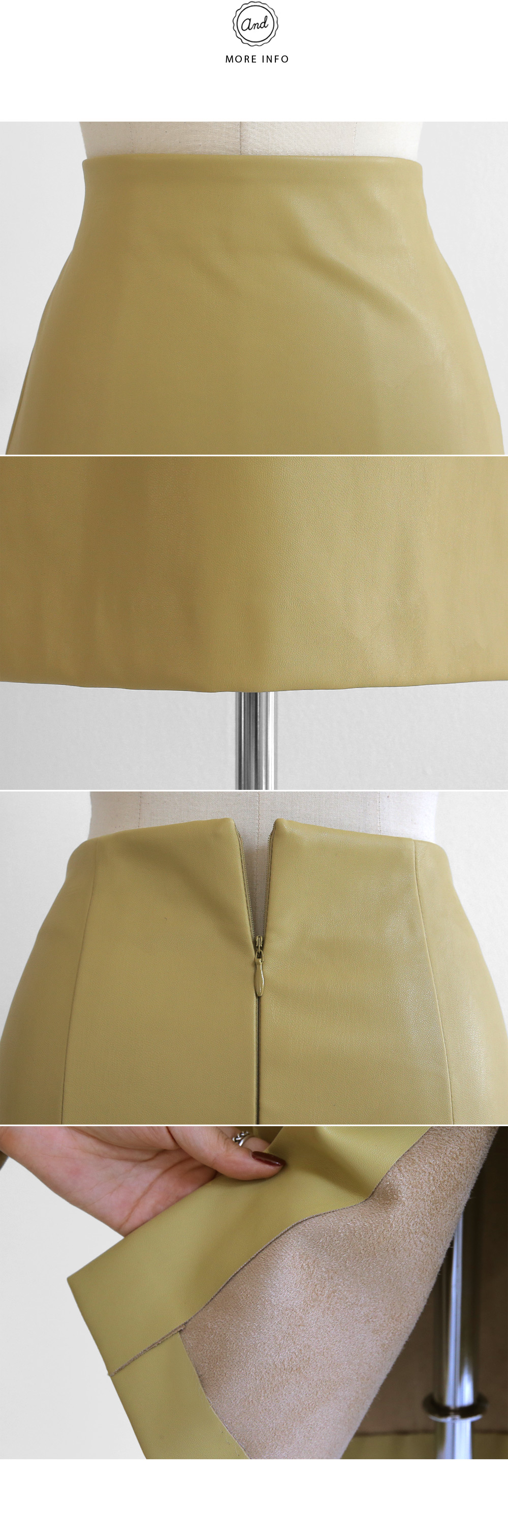 レザーライクタイトミディスカート・全3色 | DHOLIC | 詳細画像10