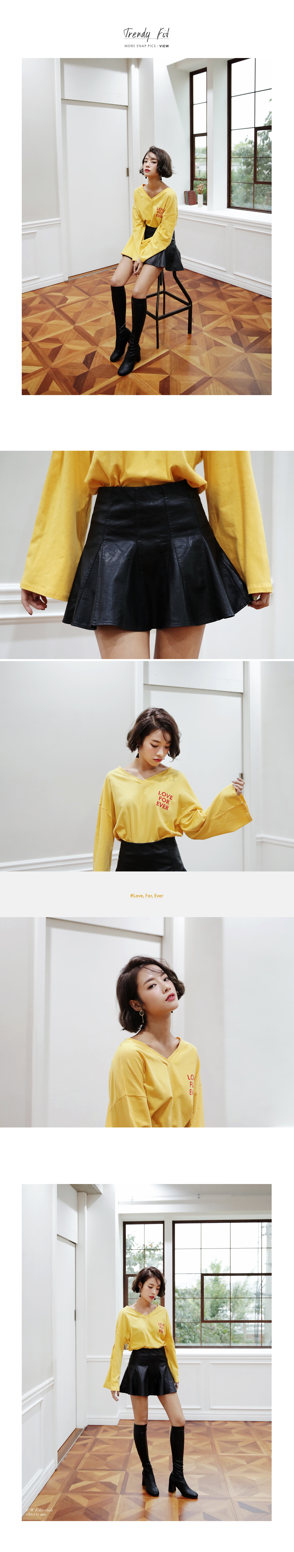 ロゴポイントVネックワイドスリーブTシャツ・全3色 | DHOLIC | 詳細画像4