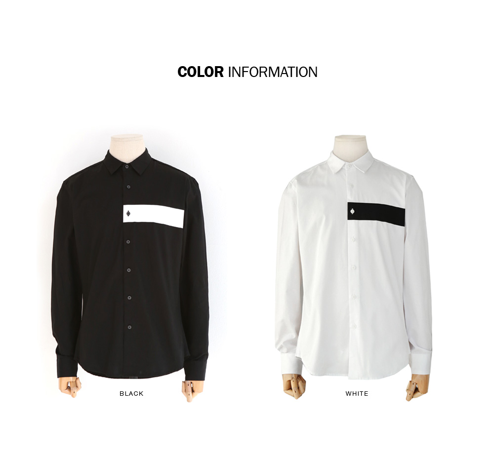 カラーブロックコットンシャツ・全2色 | 詳細画像2