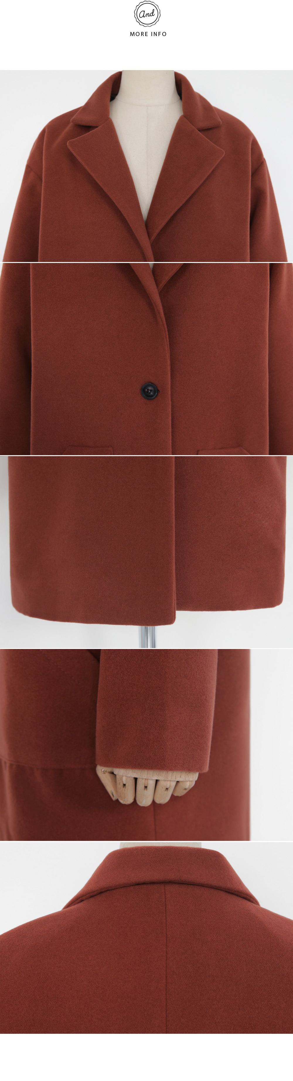 ワンボタンビッグポケットコート・全3色 | DHOLIC | 詳細画像12