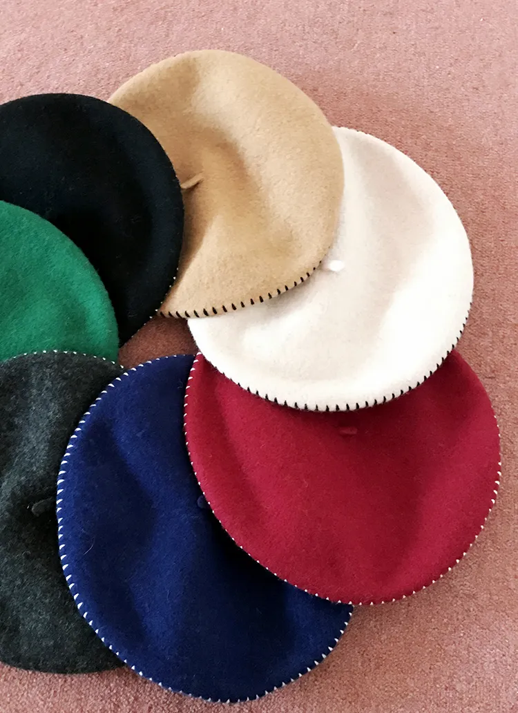 ウールステッチベレー帽・全8色 | DHOLIC | 詳細画像1