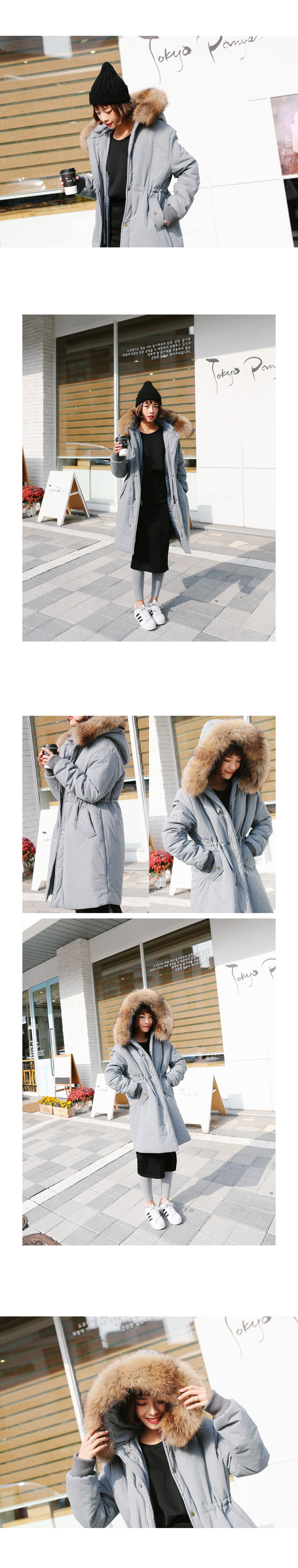 ラクーンファー中綿フードジャケット・全3色 | DHOLIC | 詳細画像3