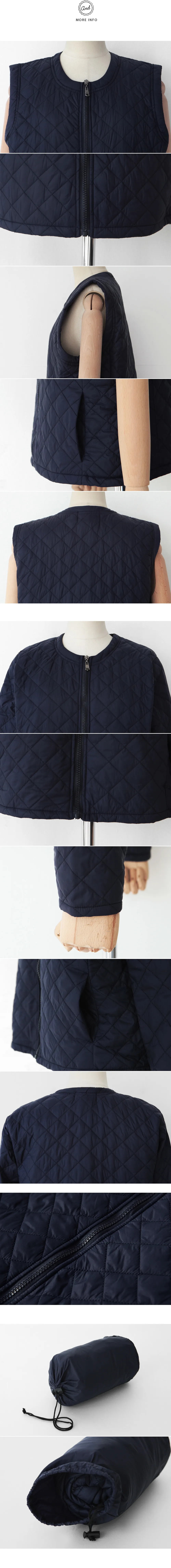 キルティング中綿ジャケット＆ベスト＆巾着3SET | DHOLIC | 詳細画像9