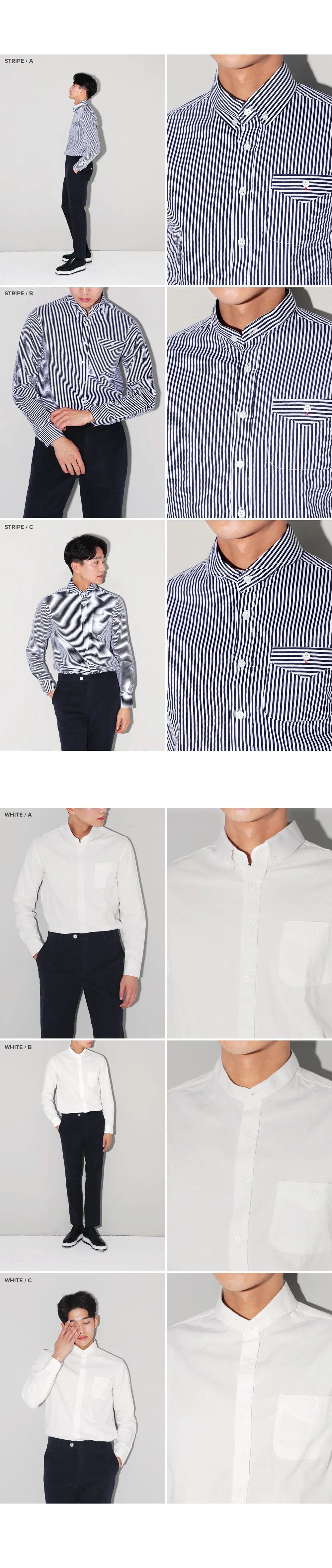 3TYPEカラーコットンシャツ・全6色 | 詳細画像2
