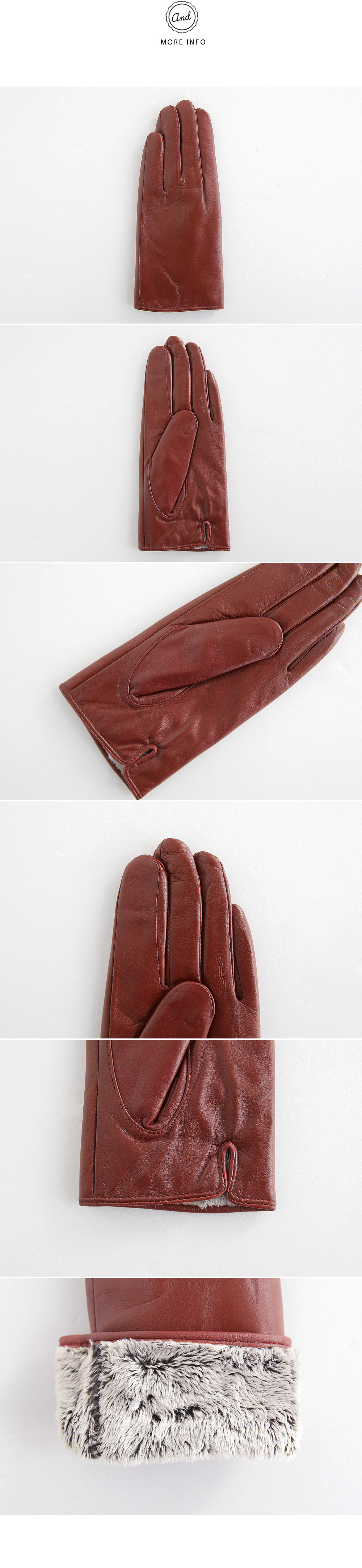 ファーライニングシープスキン手袋・全6色 | DHOLIC | 詳細画像8