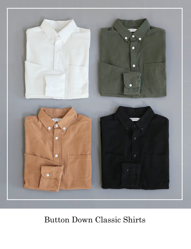 ボタンダウンベーシックコットンシャツ･全4色 | 詳細画像1