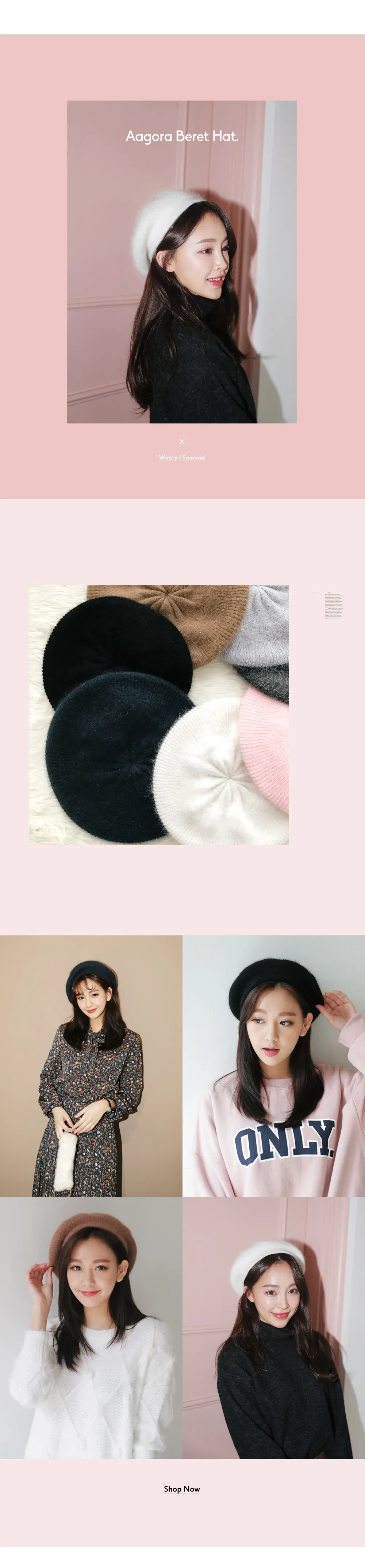 アンゴラブレンドニットベレー帽･全7色 | DHOLIC | 詳細画像2
