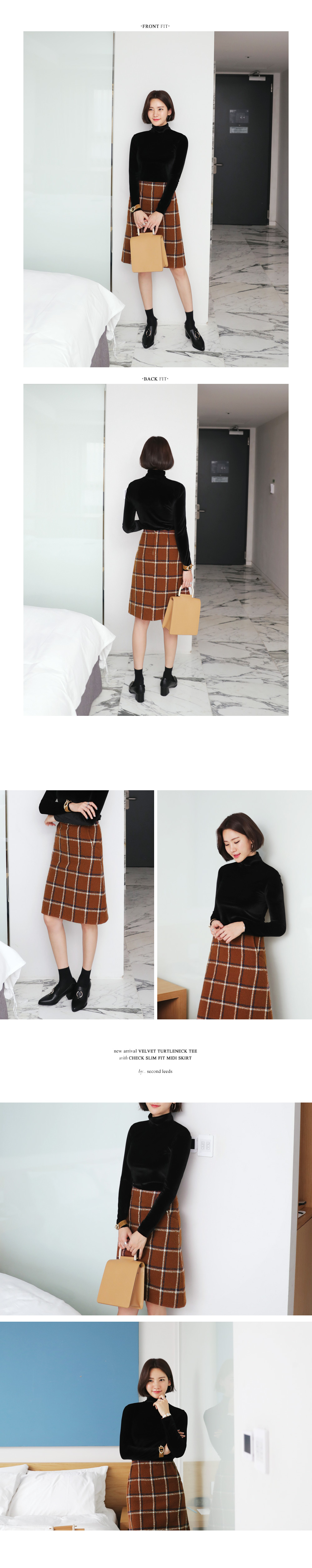 チェックパターンAラインスカート・全2色 | DHOLIC PLUS | 詳細画像4