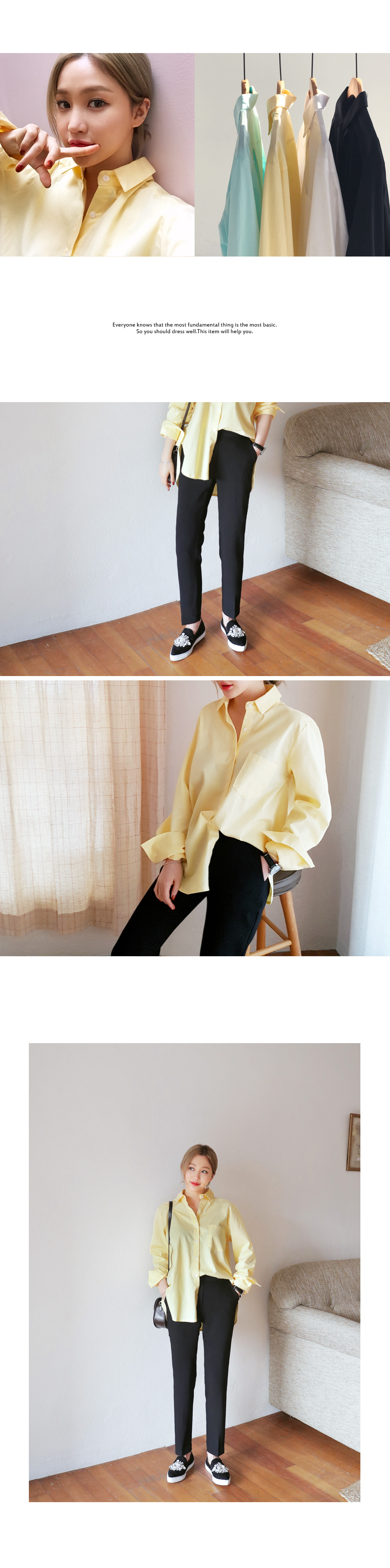 ロングスリーブワンポケットコットンシャツ・全4色 | DHOLIC | 詳細画像4