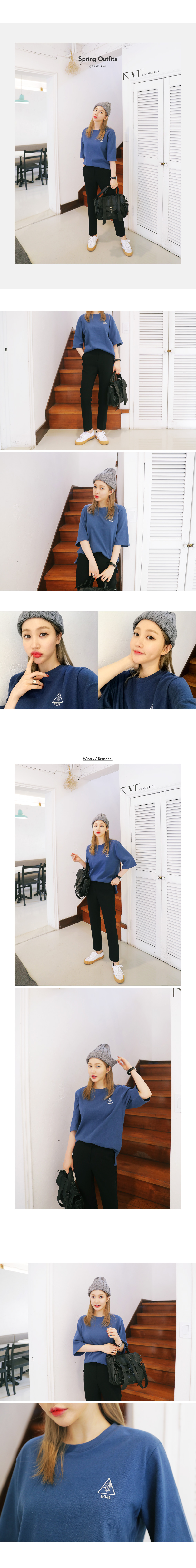 ROSE刺繍ウォッシュドTシャツ・全5色 | DHOLIC | 詳細画像2